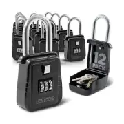 12-Pack Alpha Key Lock Box with Code, 12 Pack - Outdoor Realtor Lock Box, Pro...