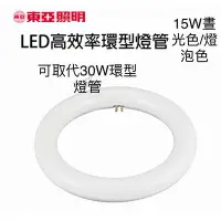 在飛比找Yahoo!奇摩拍賣優惠-東亞LED15w環型燈管 可取代30w環型日光燈管LTUC0