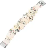 HOMSFOU Replacement Scrunchy Strap for Elastic Printed Watch Band for Women Chic and Comfortable Design Easy to Wear for Daily Use and Outdoor Activities