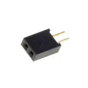 5X DS1065-03-2*1S8BV socket pin female PIN: 2 straight 1.27mm THT 2x1 gold fla