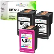 3PK Compatible With HP 65XL HP 65 Deskjet 2600 2652 2636 ENVY 5010 5052 5055