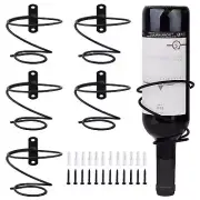 6 Pack Wall Mounted Spiral Wine Racks Wine Bottle Display Holder Organizer