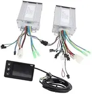 Vuzmode Drive Brushless Motor Controlle 2PCS Electric Controllers with V890 LCD Display Meter, for Riding Control E-Scooter Brushless Controller