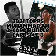 2021 Topps MUHAMMAD ALI - The People’s Champ 2-Card Bundle - Cards #7-8