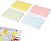 Flash Cards - 4X Paper Pads | Portable Teaching Supplies for Planning Brainstorming Exam Preparation Classroom Filing Crafting Projects