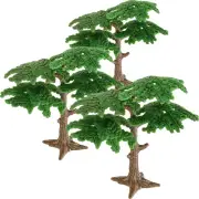 Toddmomy Model Pine Trees, 3Pcs Model Train Trees Miniature Trees Artificial ...