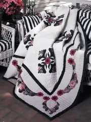 INDIANA ROSE --- VINTAGE APPLIQUE QUILT PATTERN