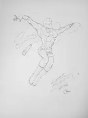 Daredevil 11x17 ORIGINAL PEN & INK ILLUSTRATION By Luke Korolowicz
