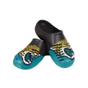 FOCO NFL Men's Jacksonville Jaguars 2023 Colorblock Big Logo Clogs