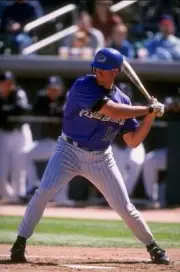 Travis Lee Arizona Diamondbacks at bat getting ready to hit the ba- Old Photo