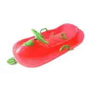 Snow Sled with Steering Wheel Brake Winter Sports Ski Sled for Boys Children