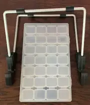 Clear individual 28 Grids Storage Containers with stand for different crafts