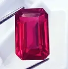 Certified Natural Blood Red Ruby 22.20 Ct Emerald Shape Loose Gemstone