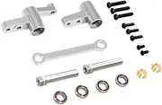 RC Car Steering Mechanism Parts for H14BM 1/14 Hyper Go 14209 14210, Silver