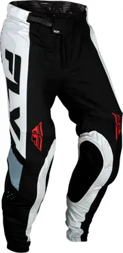 Fly Racing Lite S24, textile pants , color: Black/White , size: 30