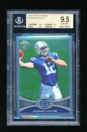 BGS 9.5 ANDREW LUCK 2012 TOPPS CHROME #1 RC ROOKIE CARD *SUBS 9.5,9.5,9.5,9* GEM