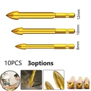 Long lasting Spear Head Hex Shank Drill Bits for Ceramic Tile Marble Glass