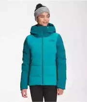 The North Face Women's Sz MEDIUM CIRQUE 550 DOWN JACKET Waterproof Ski Aqua Blue