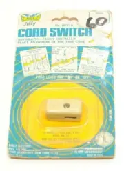 Vintage EAGLE Jiffy Electric Feed Through Cord Switch Ivory New in Package