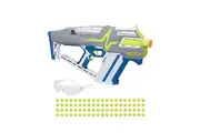 Nerf Hyper Mach-100 Fully Motorized Blaster, 80 Hyper Rounds, Eyewear, Up to 110 FPS Velocity, Easy Reload, Holds Up to 100 Rounds