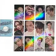 FOURBOM NI-KI Laser Cards 50pcs ENHYPEN Photocards ENHYPEN NI-KI Album cards NI-KI Flash Card KPOP NI-KI Postcards ENHYPEN Merch