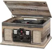 Multimedia Center with CD, Cassette Player & Bluetooth - Stylish Grey Finish