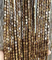 Bamboo Beaded Door Curtain,Wooden Doorway PartitionDoor Curtain,Wood Beaded Door Beads,Doorway Curtain Room Divider,Fly Curtain Screen Panel,for Room Hallway,Custom (50