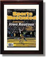 16x20 Gallery Frame George Kittle SI Autograph Promo Print - Iowa Hawkeyes