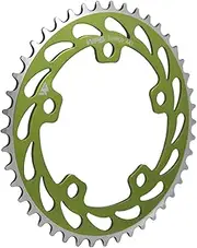 Helix Chainring 44T 1/8" 110mm BCD 5 Arm Hole Old School BMX Single Speed Fixie, Green, WFS3063-BO