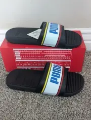 Size 8 Men's Puma Cool Cat Sport Retro Slip On Slide Sandals
