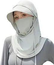 [Bagkeak] Summer Balaclava Ski Mask Unisex Sun UV Protection Hood Breathable Full Head Mask Face Cover Outdoor Fishing Cycling