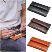 Handcrafted Leather Tobacco Pouch Case Organiser Rolling Paper Pocket