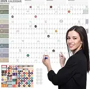 2025 Wall Calendars,2025 365 Day Poster Calendar, 2025 Yearly Planner Schedule Calendar for Home, Office, School Projects (RL-Morandi 2025)