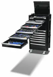 Kincrome K1951B - Contour Workshop Tool Kit 299 Piece 29" 11 Drawer - Black