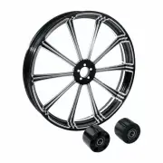 23x3.5" CNC Front Wheel Rim Dual Disc Fit For Bagger Harley Electra Glide 08-22