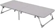 Iron Foldable Camping Bed with Mattress Simple Folding Bed Lightweight Camp Bed Removable Camping Cot for Adults