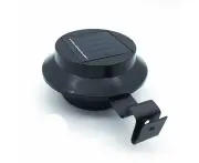 Solar Gutter LED Lights Garden Pathway Black 4x