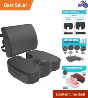 XL Chair Cushion/Seat Cushion for Office, Lumbar Support for Chair, Back Supp...