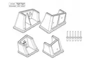 Bailey Ladder Replacement Feet Kit Suits P-150 Series Stepladder SP15-009AZ