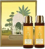 Forest Essentials Luxury Bath & Body Gift Set | Honey Vanilla Scented | Body Wash and Body Lotion