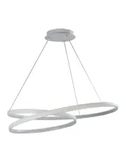 [Oriel Lighting] Infinity 80cm Led Spiral Pendant White