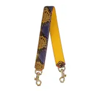 Dolce & Gabbana Leather Shoulder Strap Bag Strap Purple Yellow Gold 12813