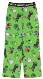 Minecraft Mob Pajama Pants - Size 10/12