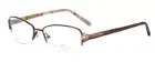 Vera Bradley Vanessa .5-Rimless Reading Glasses Make Me Blush Brown Copper 54 mm