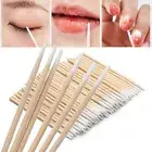 100pcs/bag Lint Free Cotton Sticks Eyelash Removing for Home Beauty Salon
