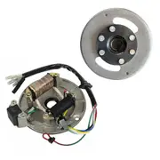 TDR Magneto Stator Plate Flywheel Rotor Kit 110cc 125cc Kick Start Dirt Bike PIT PRO Thumpstar Atomik Engine Non Electric Start Plate Diameter 115mm Flywheel 110mm Thickness 44mm