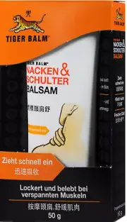 Tiger Balm Neck and Shoulder Massage Rub Balsam, 50 gr - Original