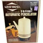 Retro West Bend Automatic Percolator Coffee Maker VTG 5 to 9 Cups Almond