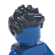 Lego - Minifigure Hair - Black, Spiked