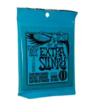 Ernie Ball Guitar Strings 8-38 Extra Slinky Nickel Wound Electric 2225 USA Made